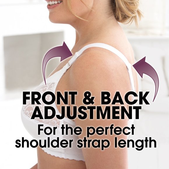 Set of 3! 42B Glamorise MAGIC LIFT Bra (CONVERTIBLE-STRAPS) Wireless Black NEW - Picture 9 of 14